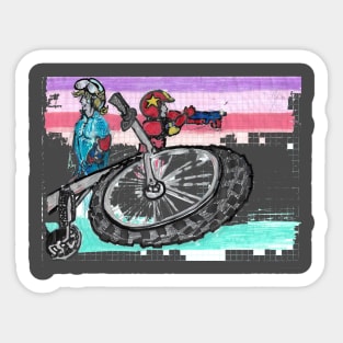 BMX Warrior Sticker